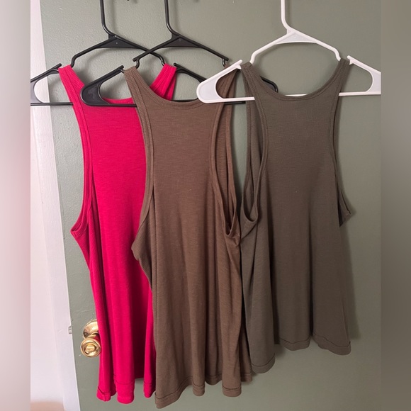 Free People Racerback Tank bundle of 3 - Picture 3 of 6